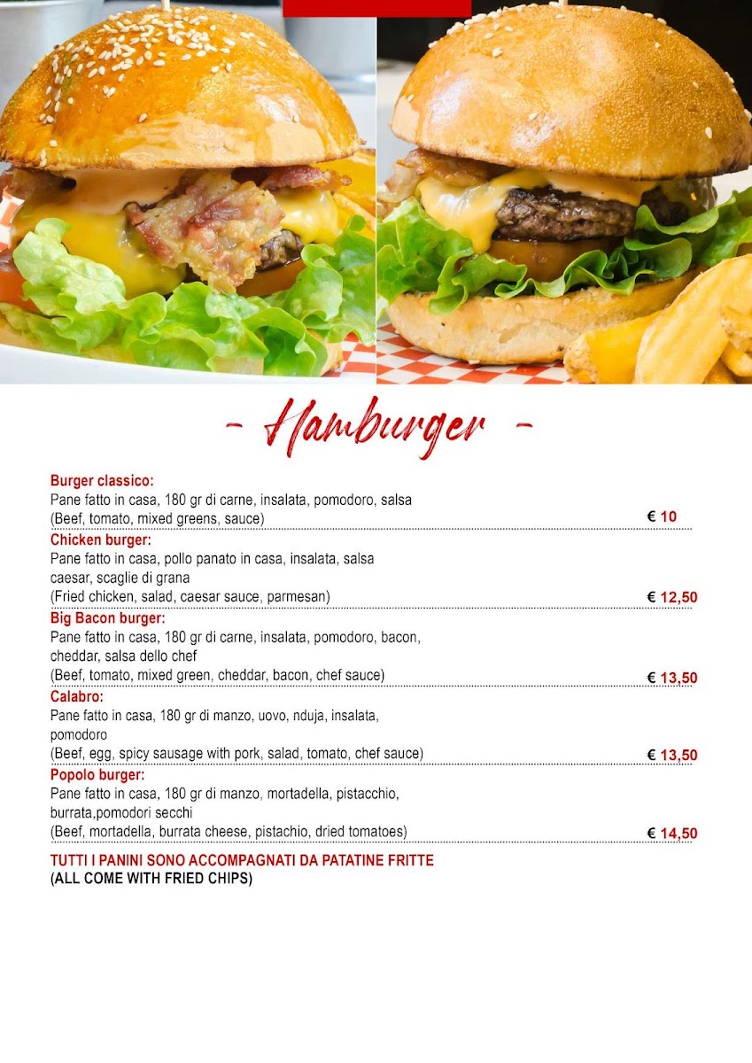 Ristorante Pizzeria Popolo Caffè Menu - Image 1